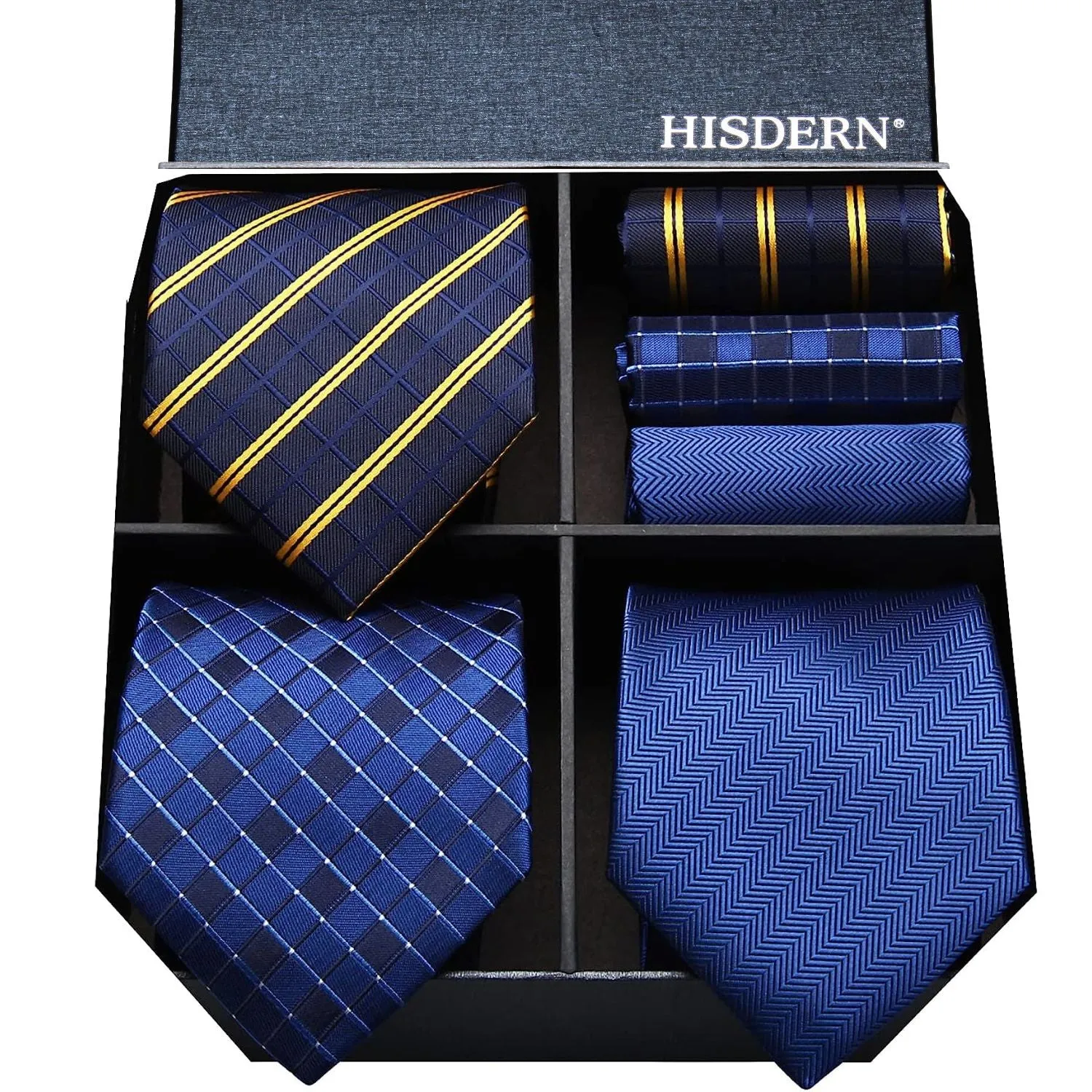 3PCS Tie & Pocket Square Set - T3C007