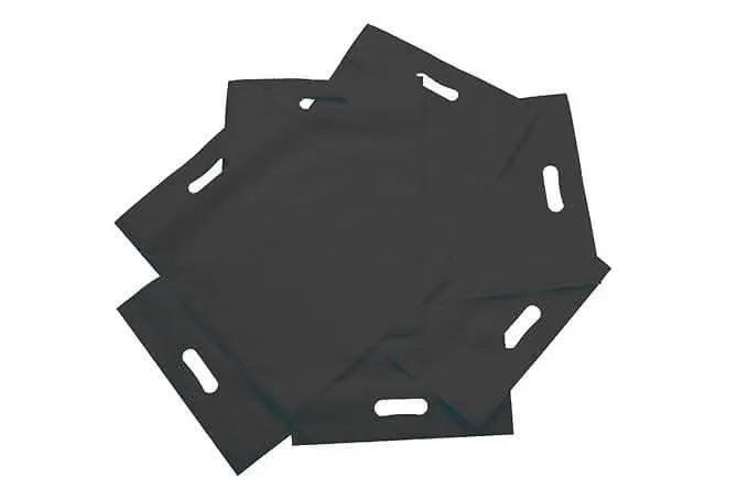 Agrashri Enterprises D Cut Cloth Carry Bags Set (Pack of 50, Black)