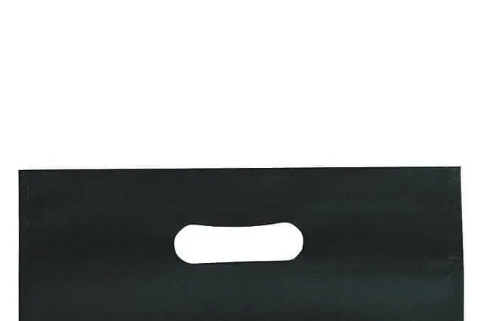 Agrashri Enterprises D Cut Cloth Carry Bags Set (Pack of 50, Black)