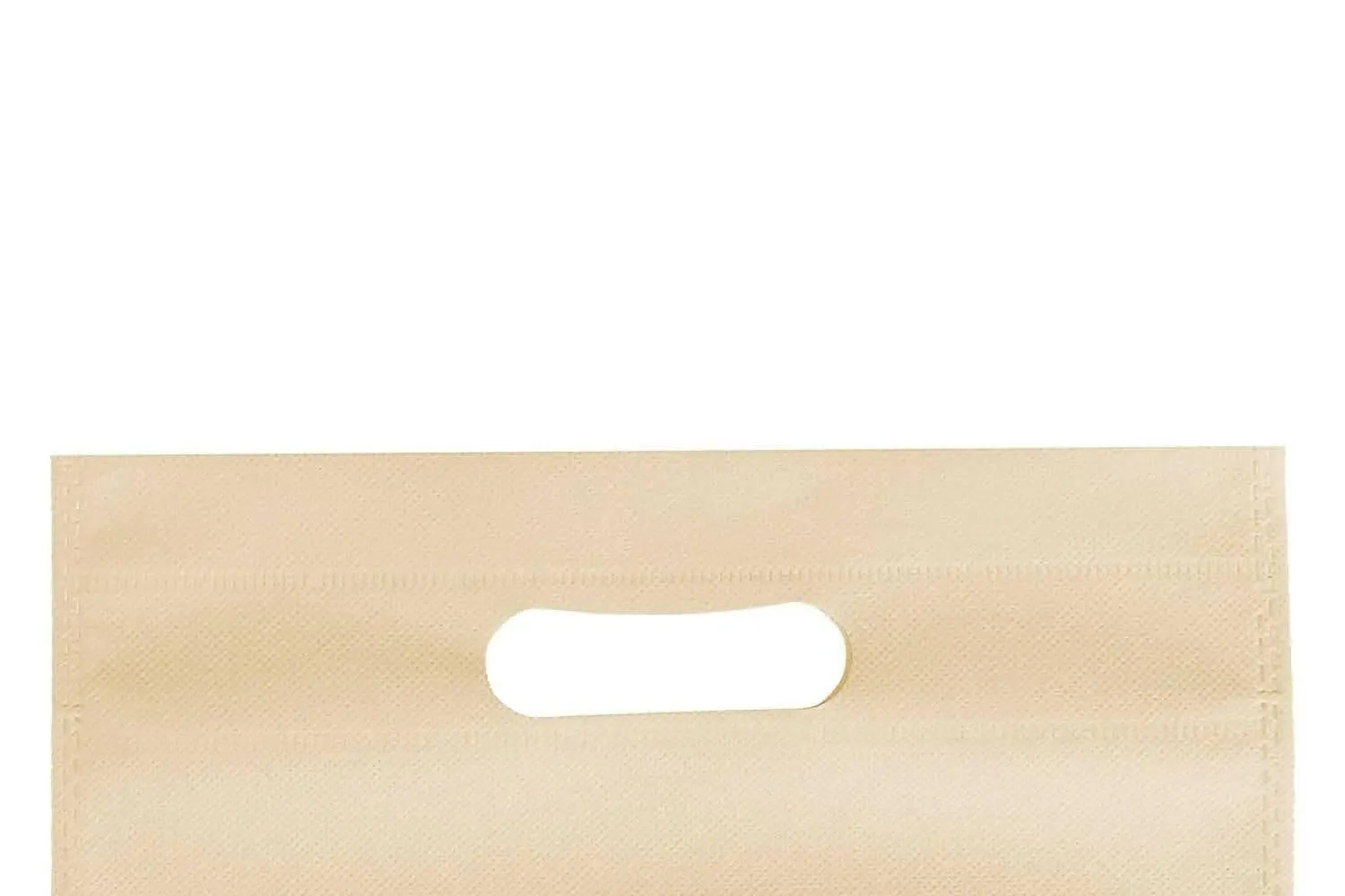 Agrashri Enterprises D Cut Cloth Carry Bags Set ( Pack of 50 , Ivory )
