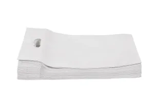Agrashri Enterprises D Cut Cloth Carry Bags Set (Pack of 50 , White)