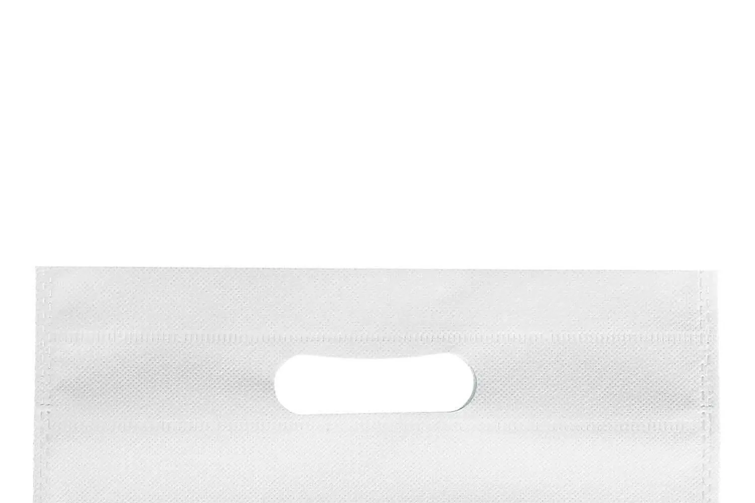 Agrashri Enterprises D Cut Cloth Carry Bags Set (Pack of 50 , White)