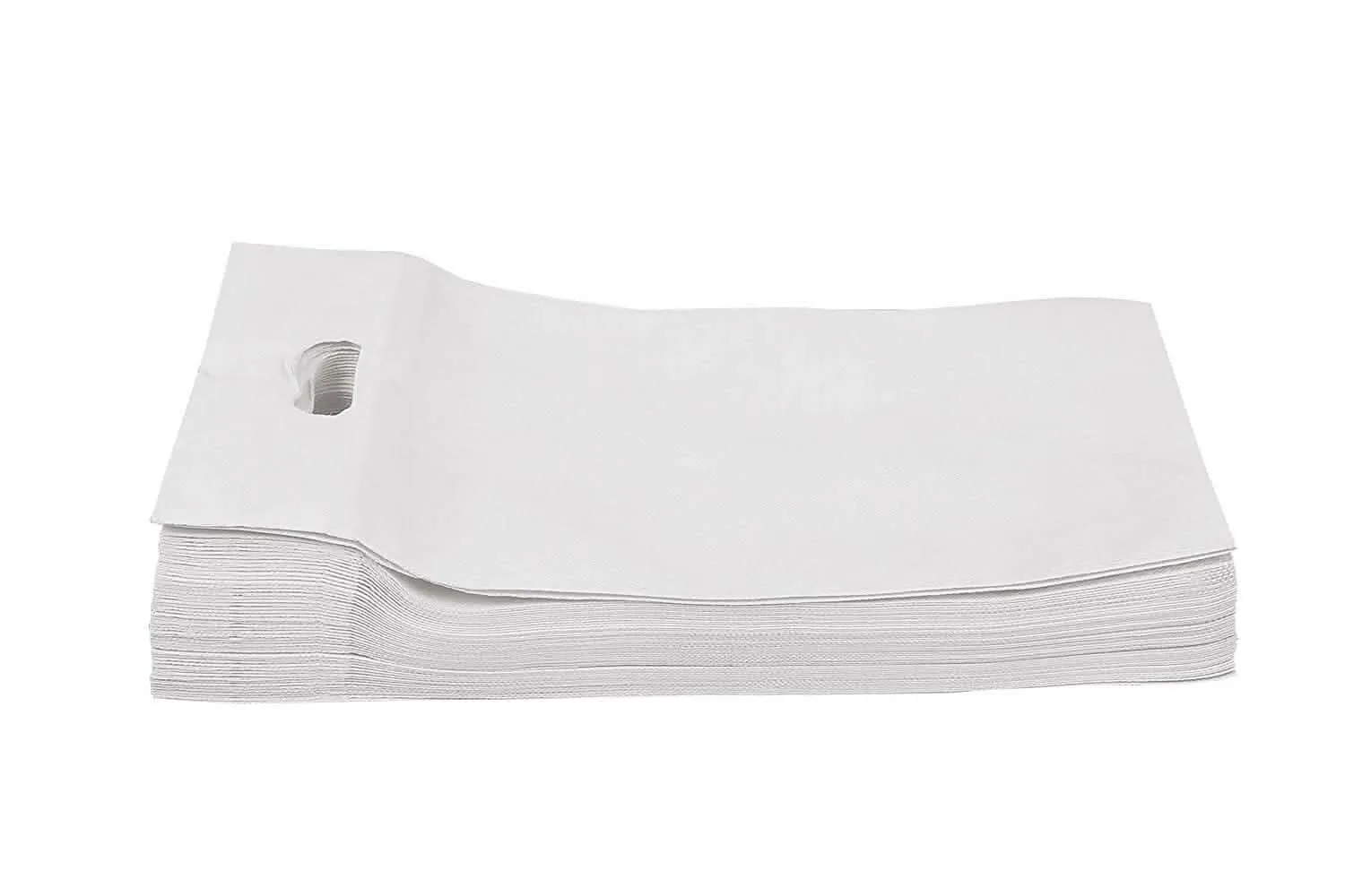 Agrashri Enterprises D Cut Cloth Carry Bags Set (Pack of 50 , White)