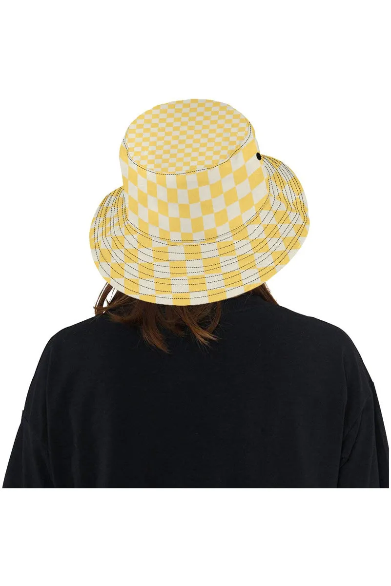 Aspen Gold Checker All Over Print Bucket Hat