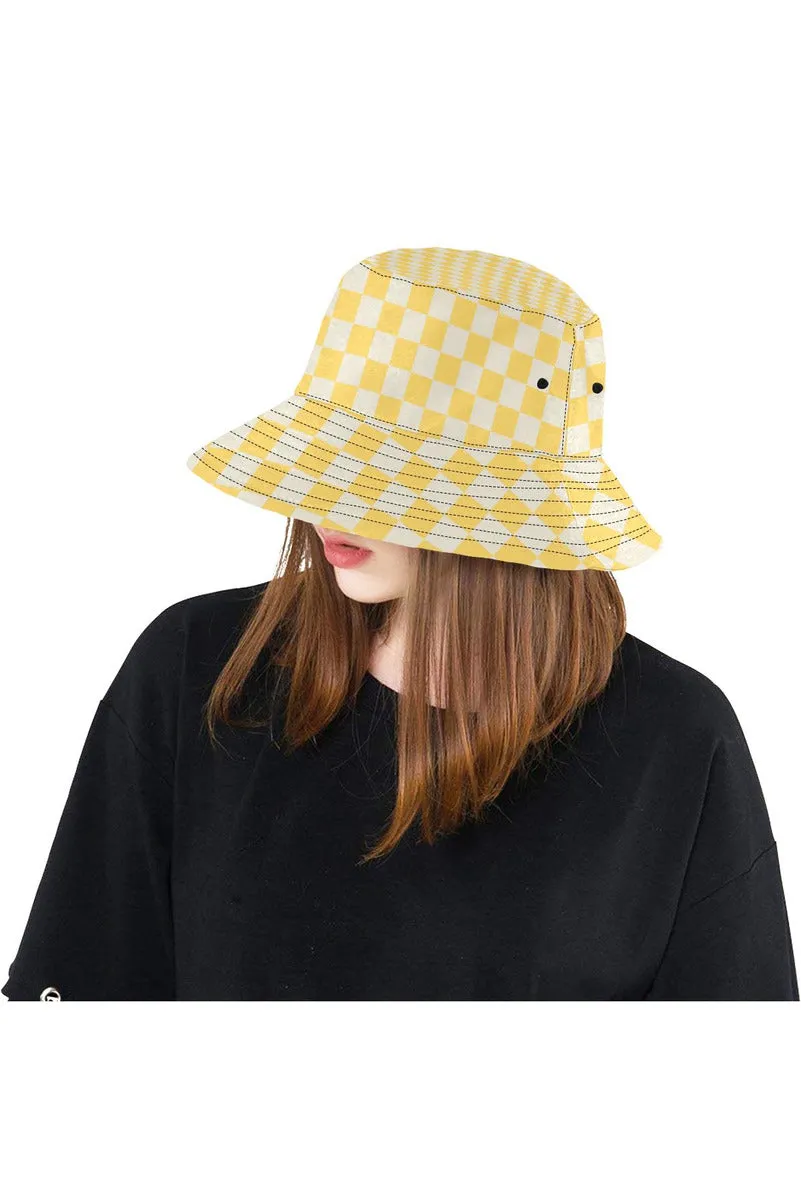 Aspen Gold Checker All Over Print Bucket Hat