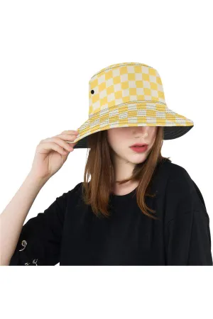 Aspen Gold Checker All Over Print Bucket Hat