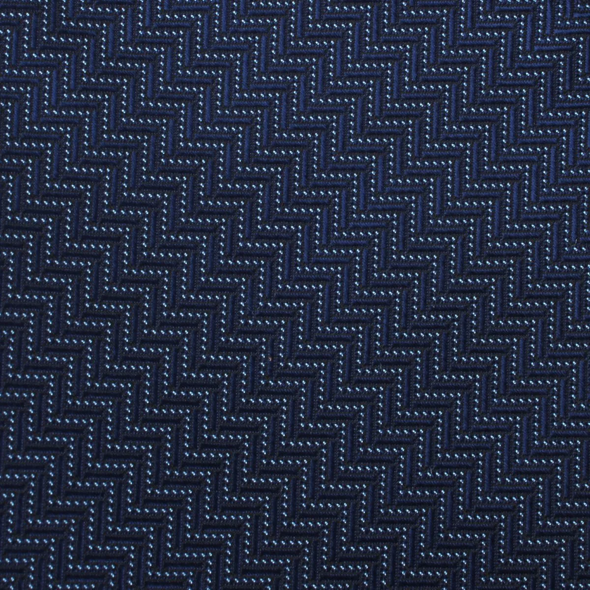 Aztec Blue Herringbone Necktie