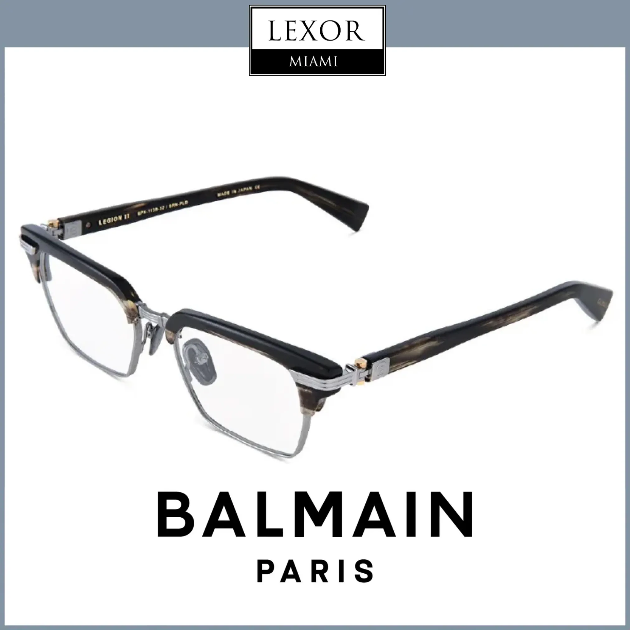 Balmain LEGION - II BPX-113B-52 Unisex Optical Frame