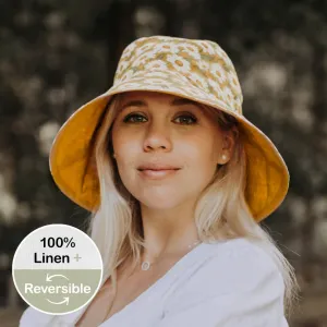 Bedhead 'Vacationer' Reversible Ladies Sun Hat - Maggie / Maize