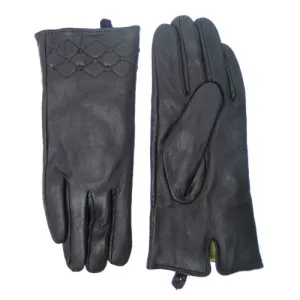 Black Leather Gloves Size Medium