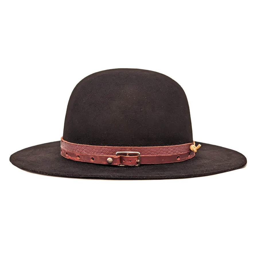 Black Open Fuck Yeah - Custom Felt Hat
