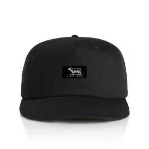 Black Sheep Cotton "Surf Cap" Snapback Hat Black