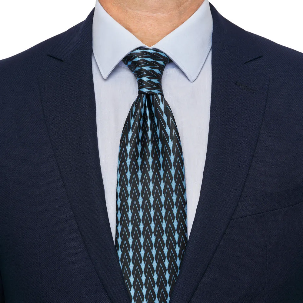 Blue Chrysler Duchesse Silk Tie