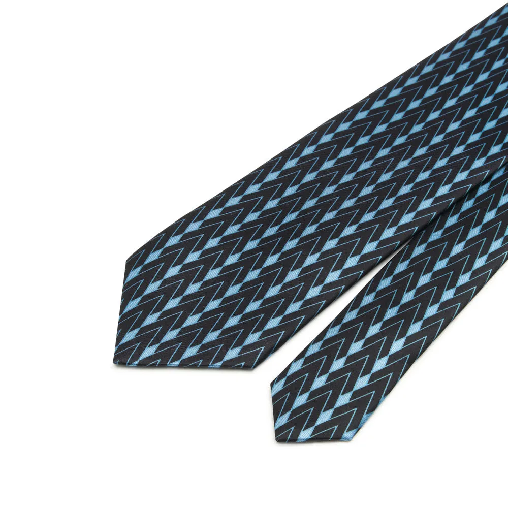 Blue Chrysler Duchesse Silk Tie