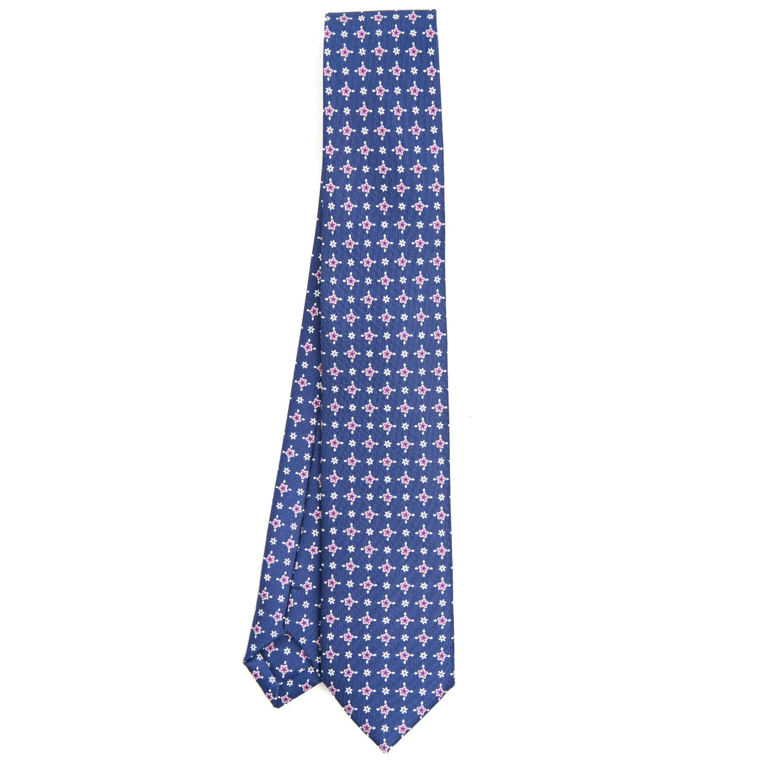 BLUE LADY SILK PRINTED TIE 7 CM