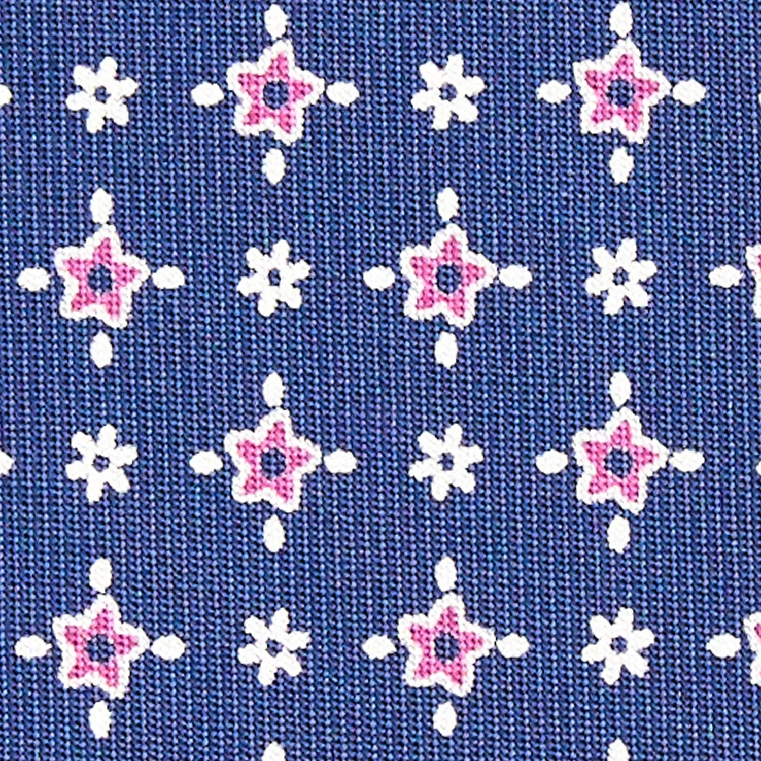 BLUE LADY SILK PRINTED TIE 7 CM