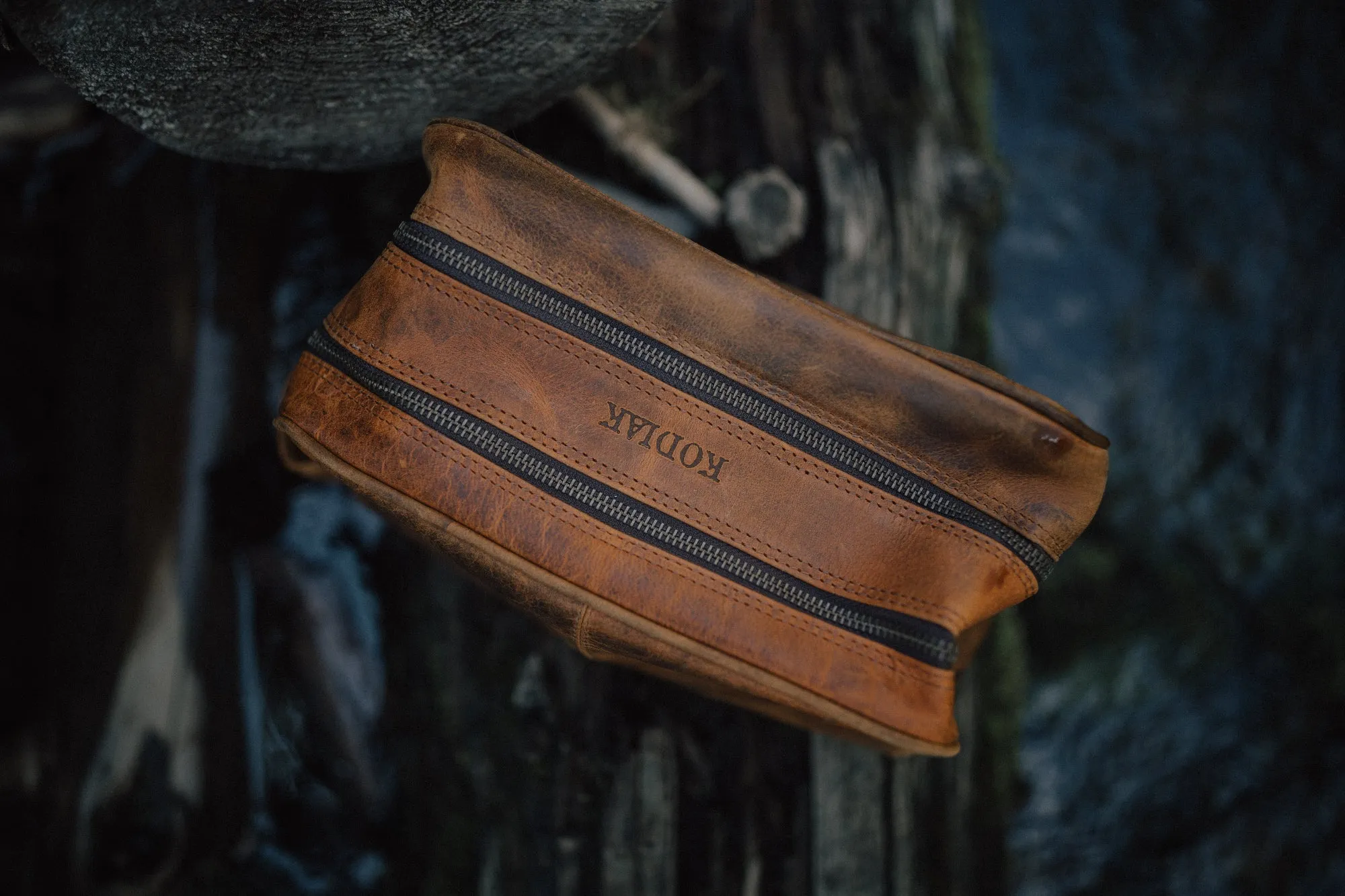 Buffalo Leather Dopp - LG