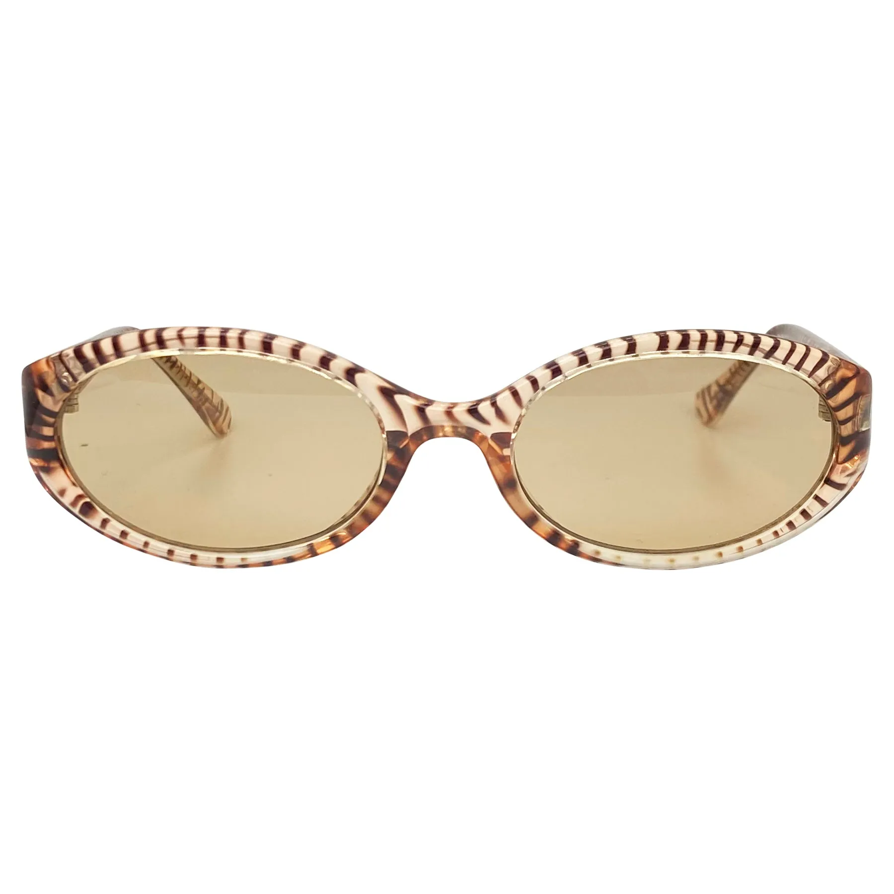 BURMESE Animal Print Oval Sunglasses
