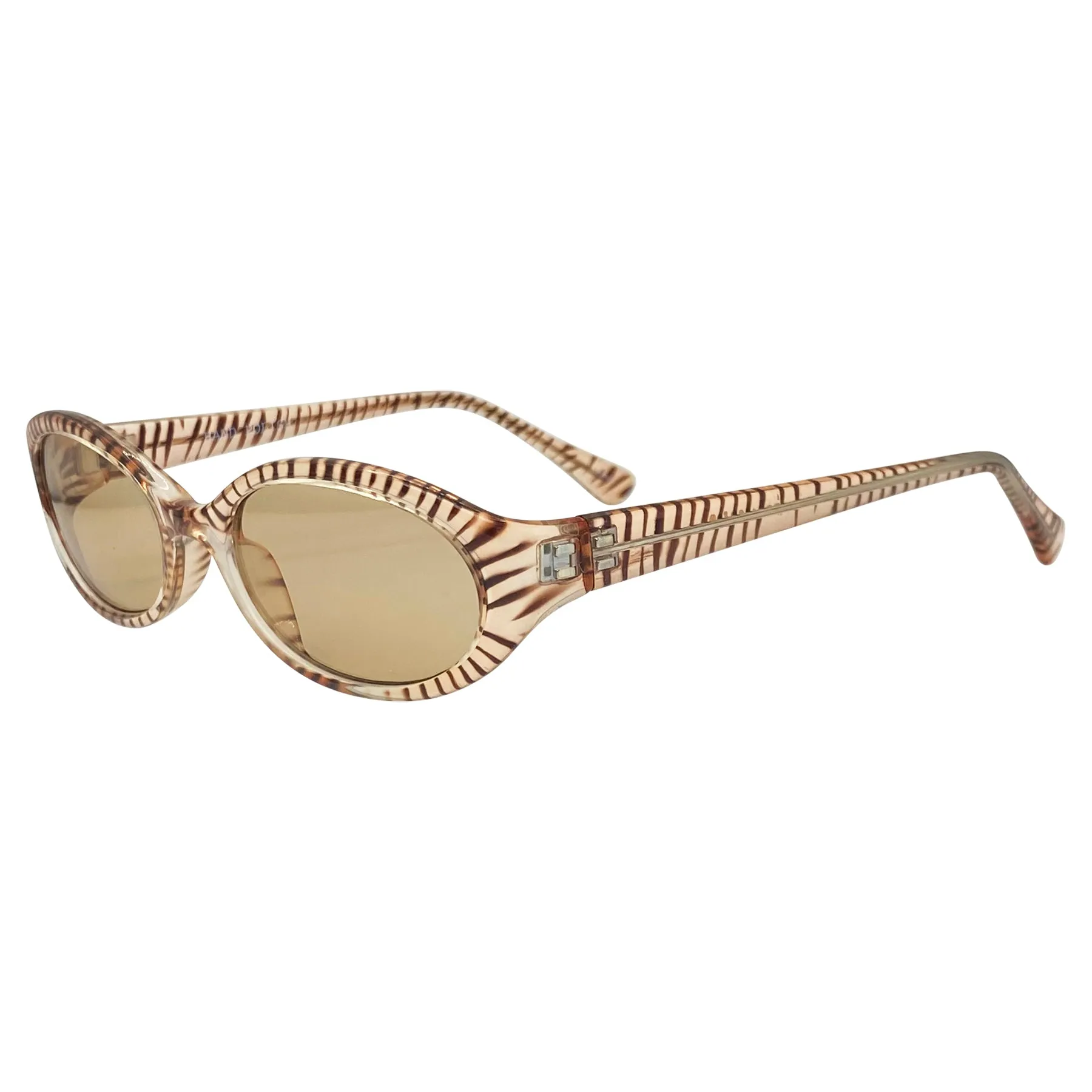 BURMESE Animal Print Oval Sunglasses