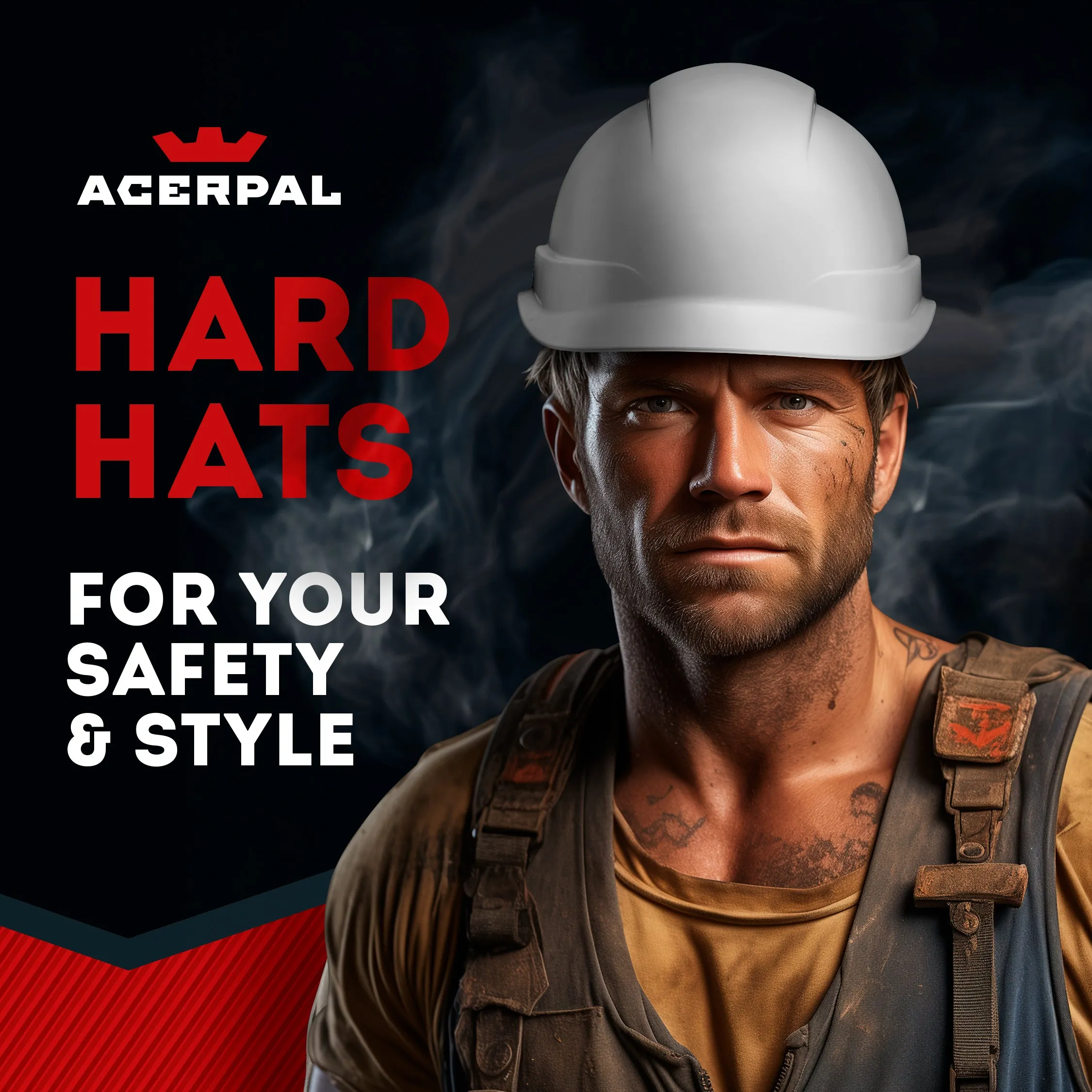 Cap Style White Vented Hard Hat