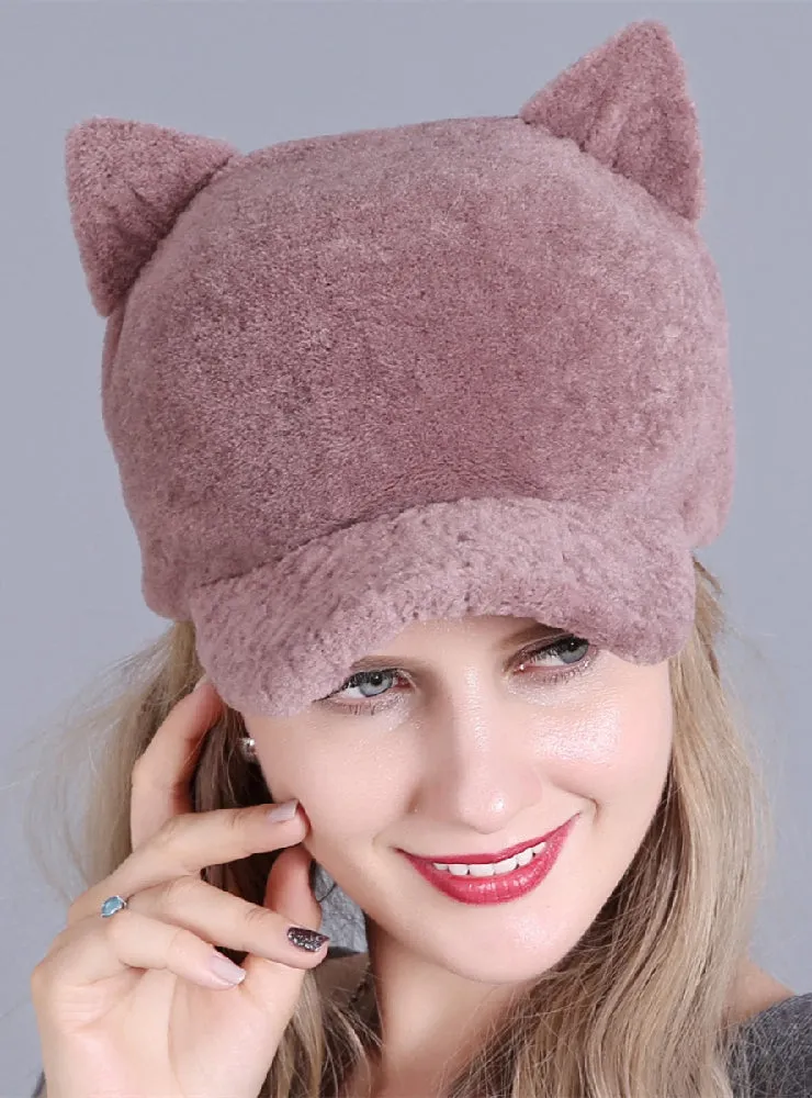 Cap Whole Skin Sheep Shearing Warm Ear Protection