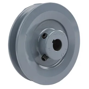 Cast Iron 4.5" Single Groove Pulley V Style B Belt 5L for 5/8 Inch Keyed Shaft
