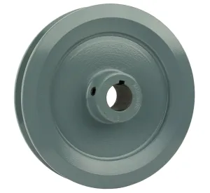 Cast Iron 6" Single Groove Pulley V Style B Belt 5L for 7/8 Inch Keyed Shaft