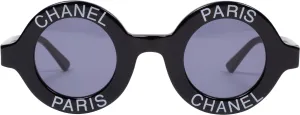Chanel Logo Round Spring 1993 Runway Sunglasses