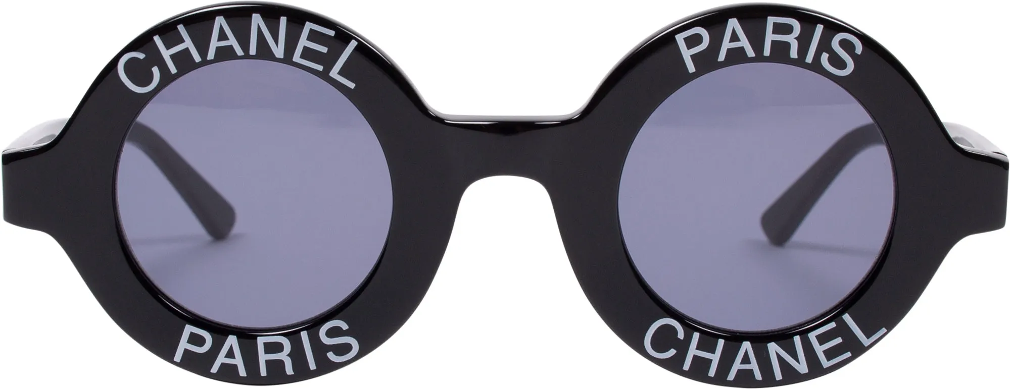 Chanel Logo Round Spring 1993 Runway Sunglasses
