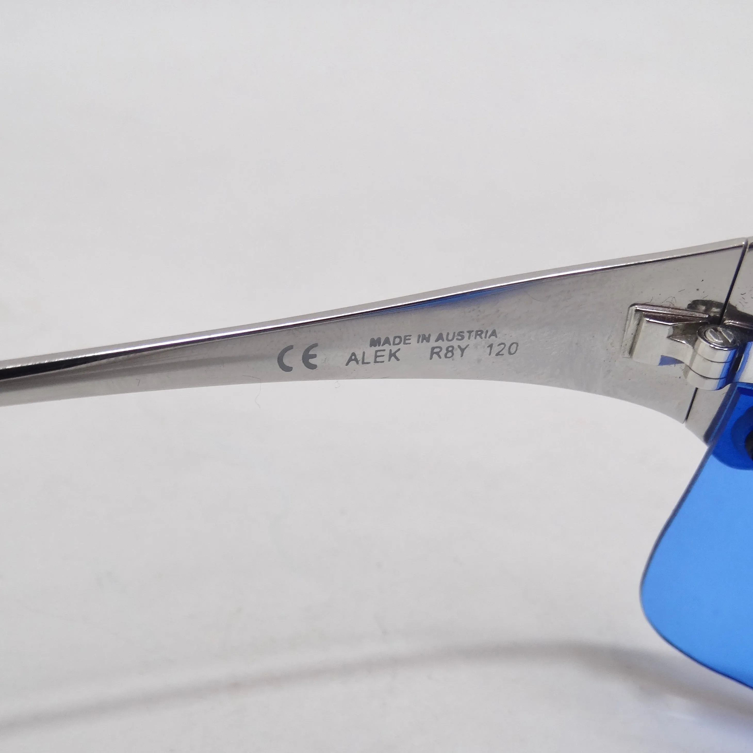 Christian Dior Fall 2000 Alek Blue Swarovski Embellished Logo Sunglasses
