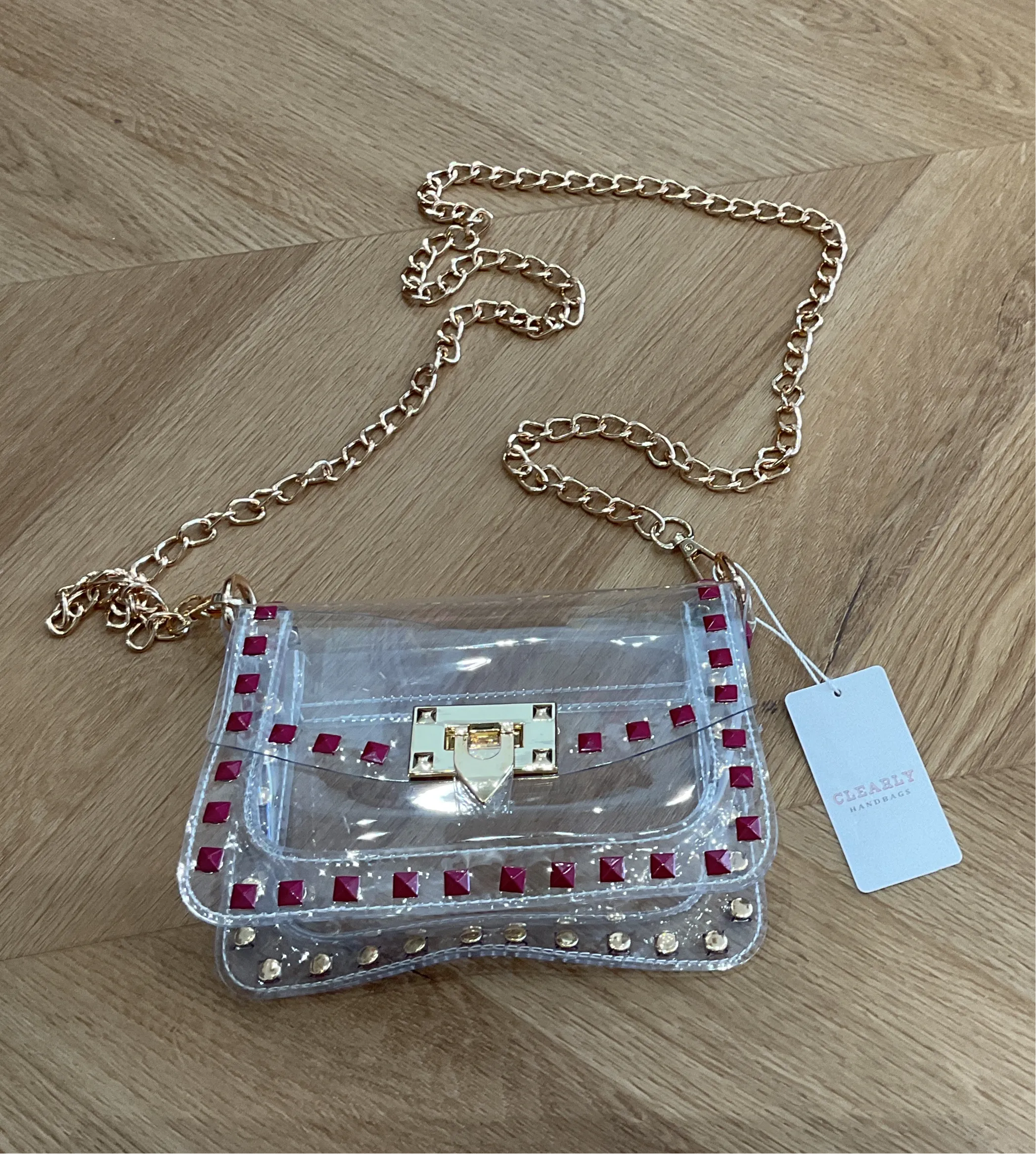 Clearly Handbags/Maroon