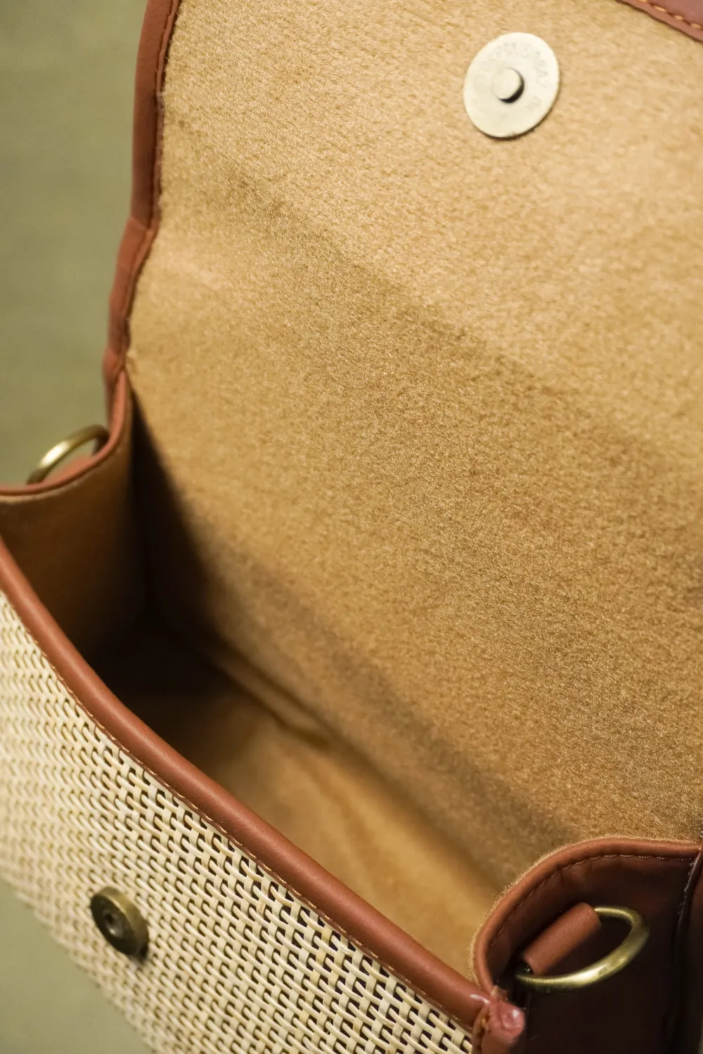Closed Knit Weave Sling Bag