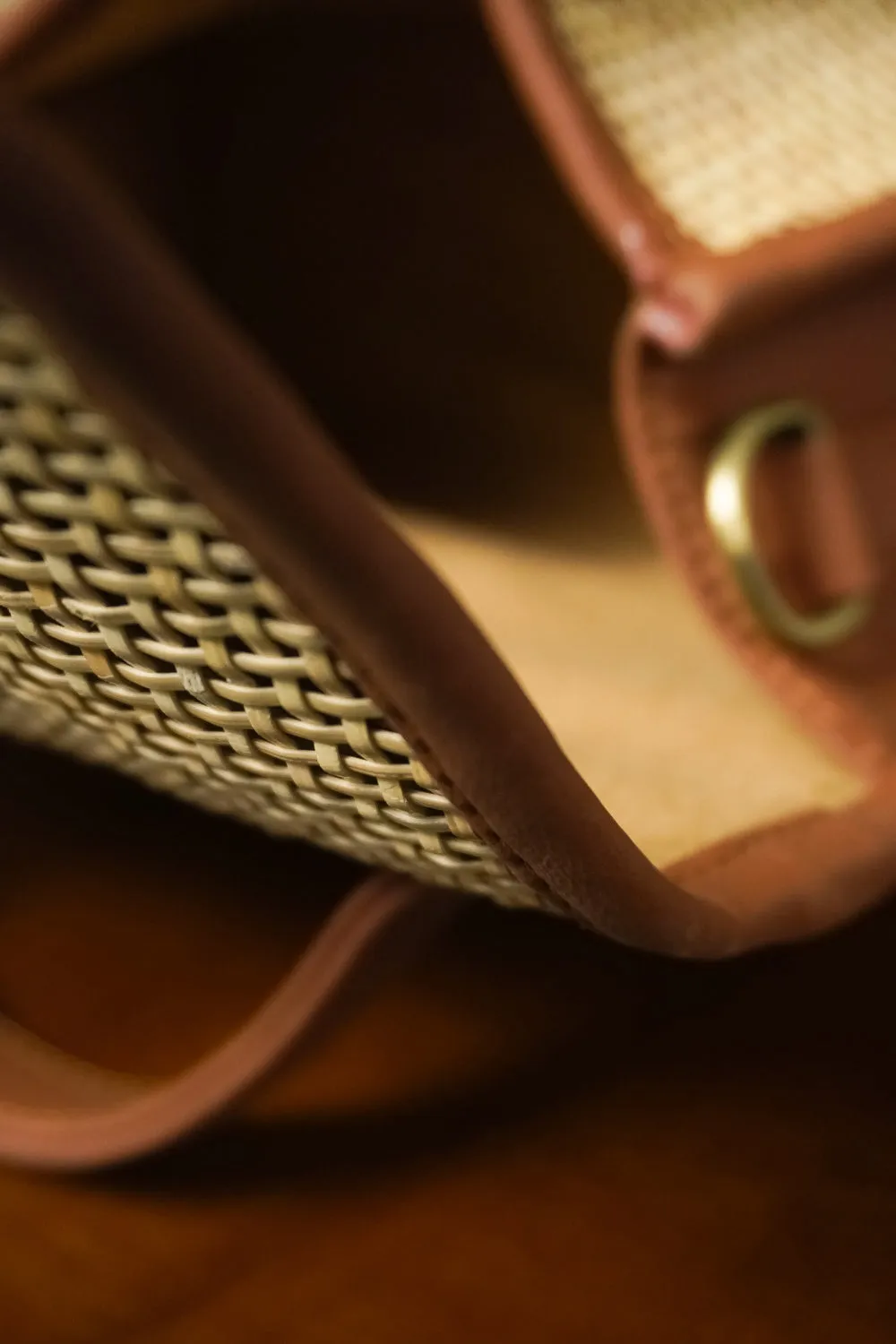 Closed Knit Weave Sling Bag