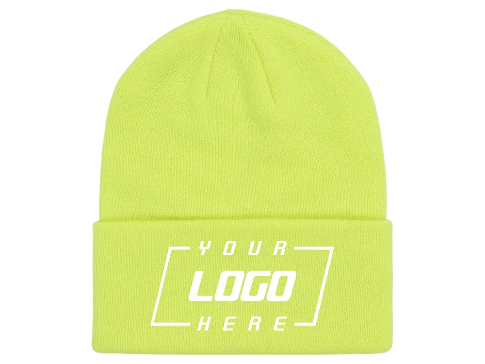 Crowns By Lids Turnover Cuff Knit - Yellow