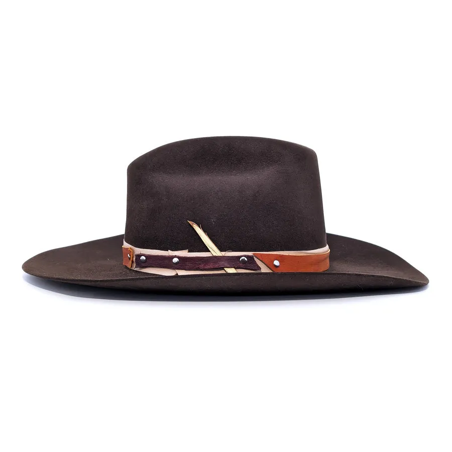 Dark Brown Rancher - Custom Felt Hat