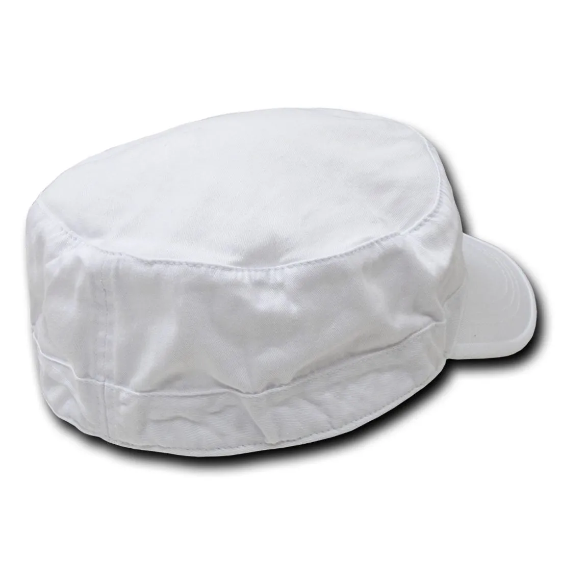 Decky 115 Flex Cadet Flat Top Hats 5 Panel Caps Cotton Military Blank