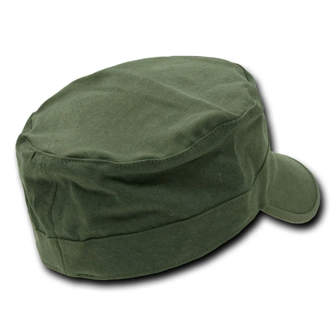 Decky 115 Flex Cadet Flat Top Hats 5 Panel Caps Cotton Military Blank