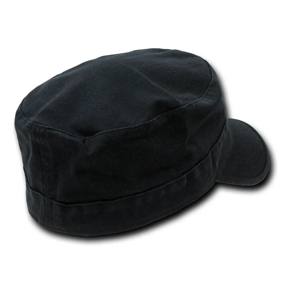 Decky 115 Flex Cadet Flat Top Hats 5 Panel Caps Cotton Military Blank