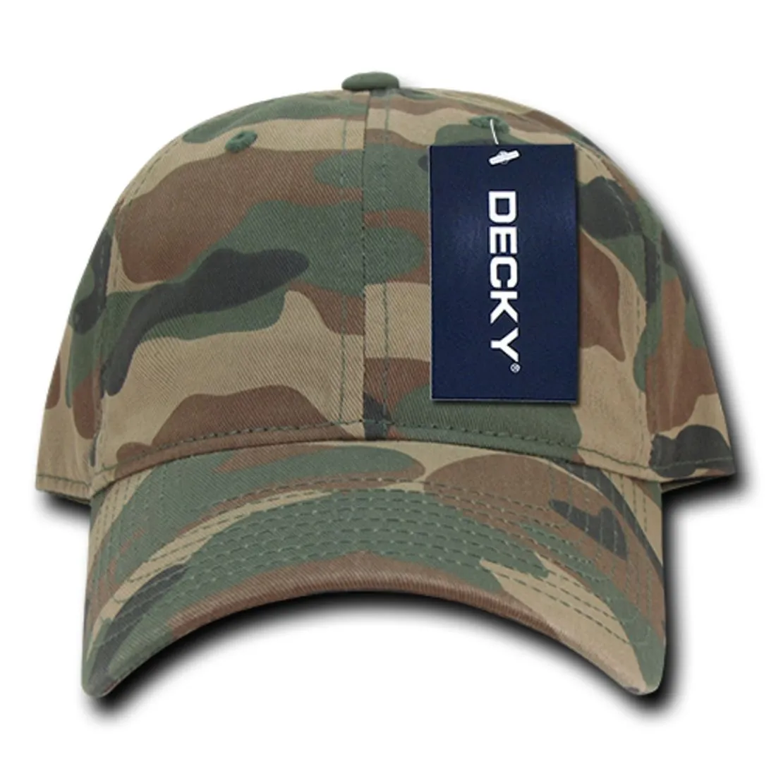 Decky 216 Relaxed Camouflage Dad Hats Low Profile 6 Panel Curved Bill Caps