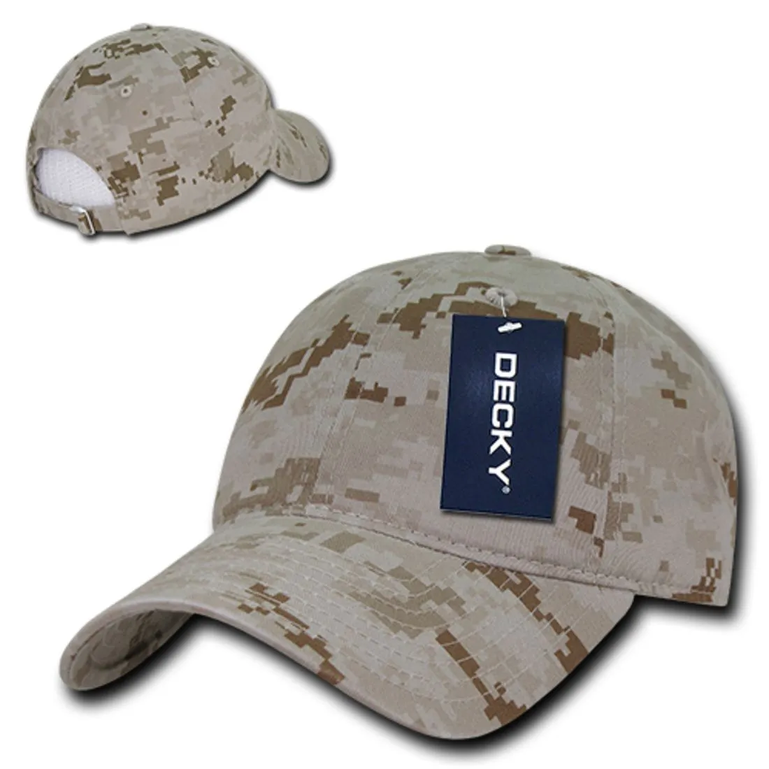 Decky 216 Relaxed Camouflage Dad Hats Low Profile 6 Panel Curved Bill Caps