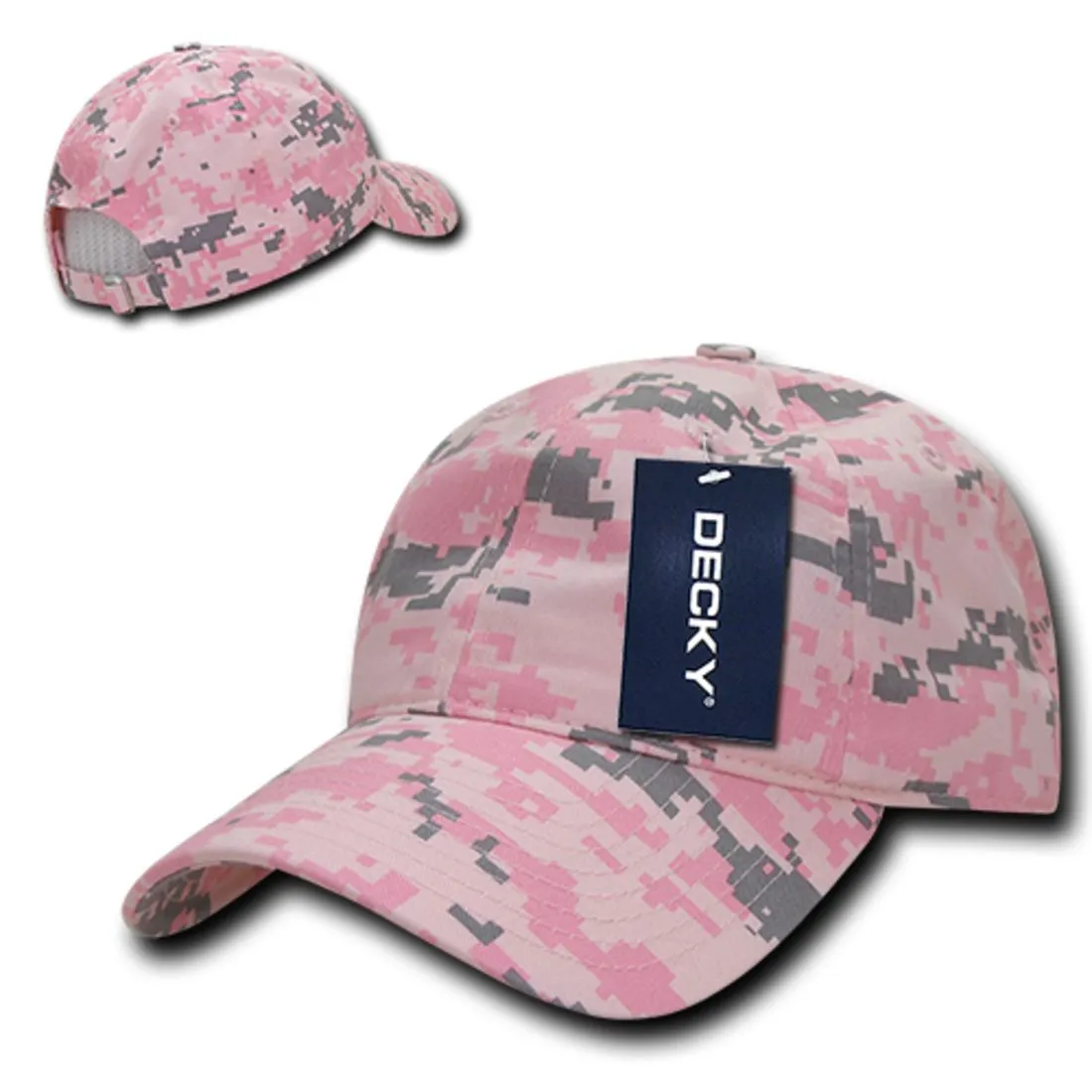 Decky 216 Relaxed Camouflage Dad Hats Low Profile 6 Panel Curved Bill Caps