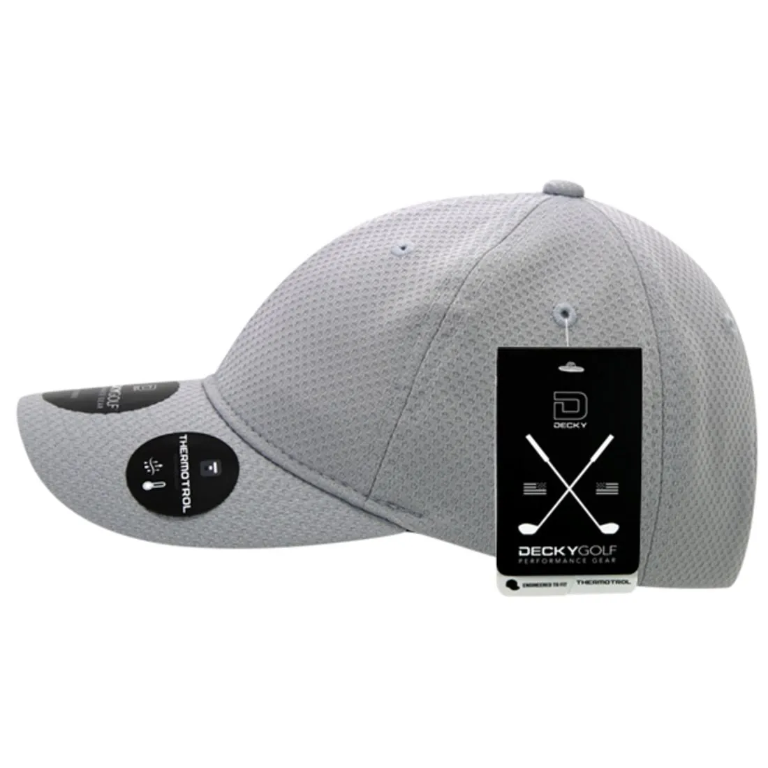 Decky 6205 Dimple Pattern Low Crown Hats Relaxed 6 Panel Golf Sports Caps