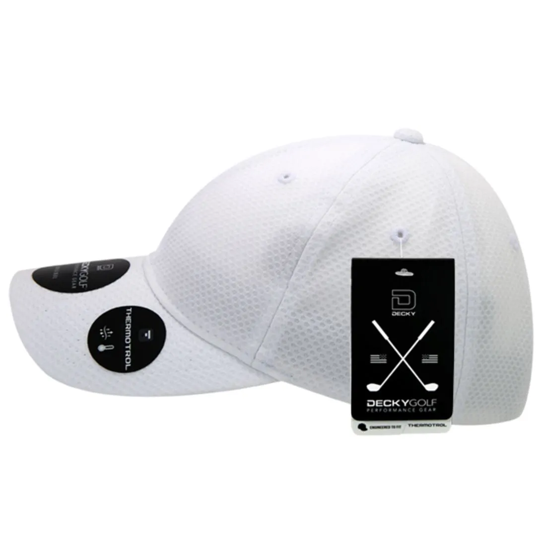 Decky 6205 Dimple Pattern Low Crown Hats Relaxed 6 Panel Golf Sports Caps