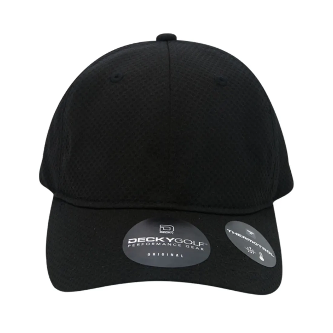 Decky 6205 Dimple Pattern Low Crown Hats Relaxed 6 Panel Golf Sports Caps