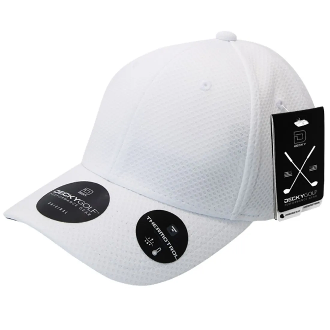 Decky 6205 Dimple Pattern Low Crown Hats Relaxed 6 Panel Golf Sports Caps