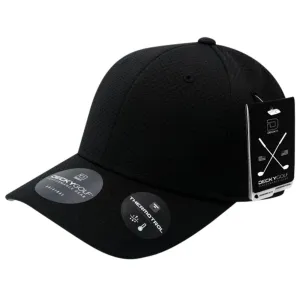 Decky 6205 Dimple Pattern Low Crown Hats Relaxed 6 Panel Golf Sports Caps