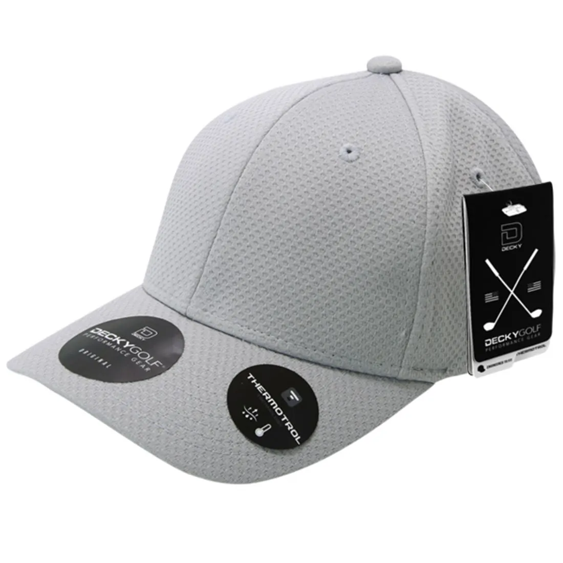 Decky 6205 Dimple Pattern Low Crown Hats Relaxed 6 Panel Golf Sports Caps