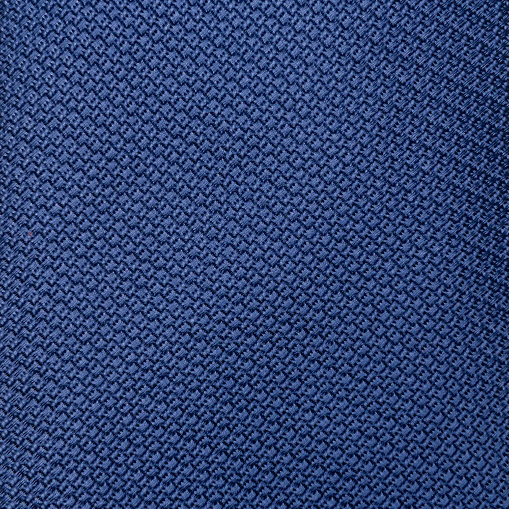 Denim Blue Grenadine Silk Tie