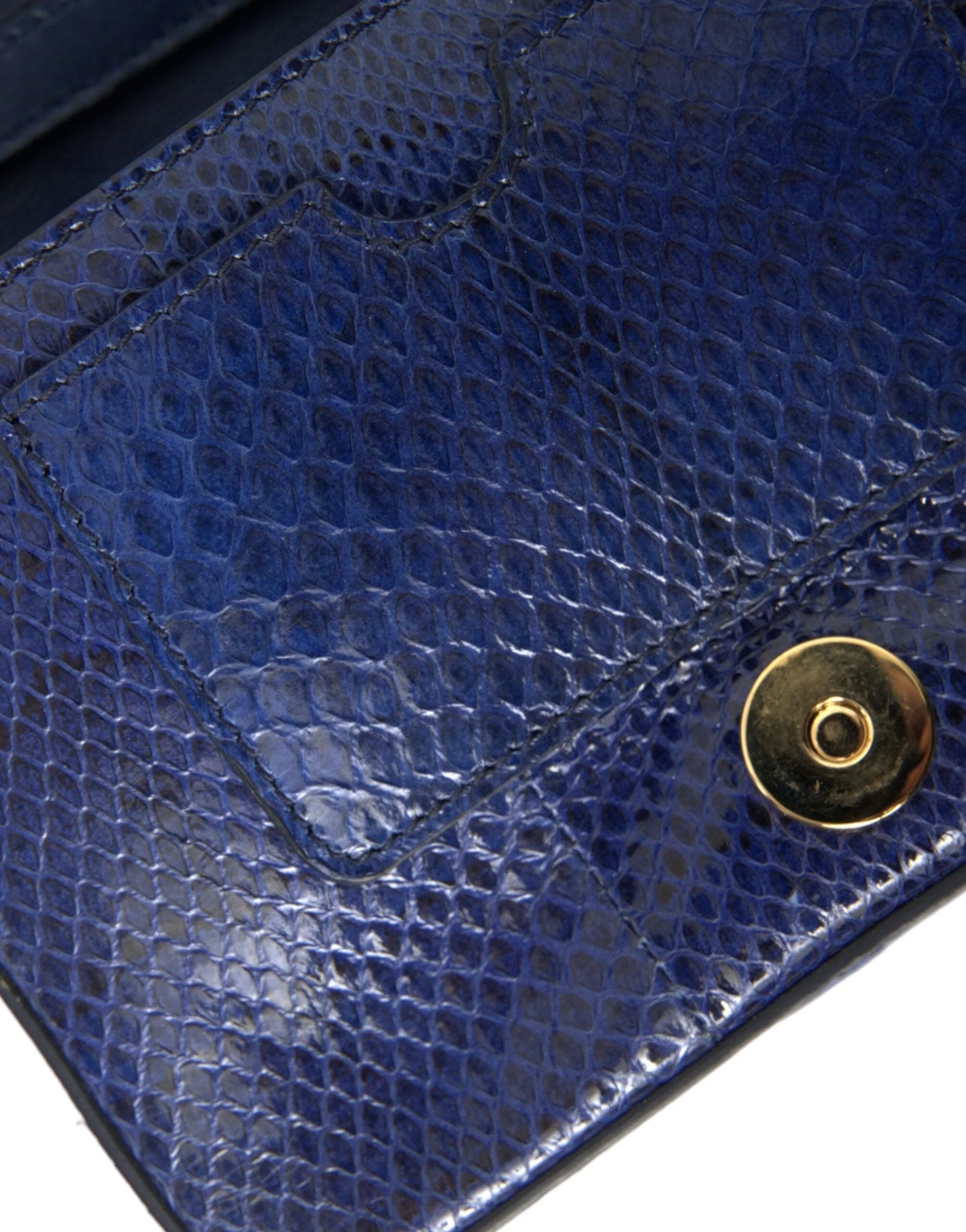 Dolce & Gabbana Dark Blue Fur Ayers Lily Twist Crossbody Shoulder Bag