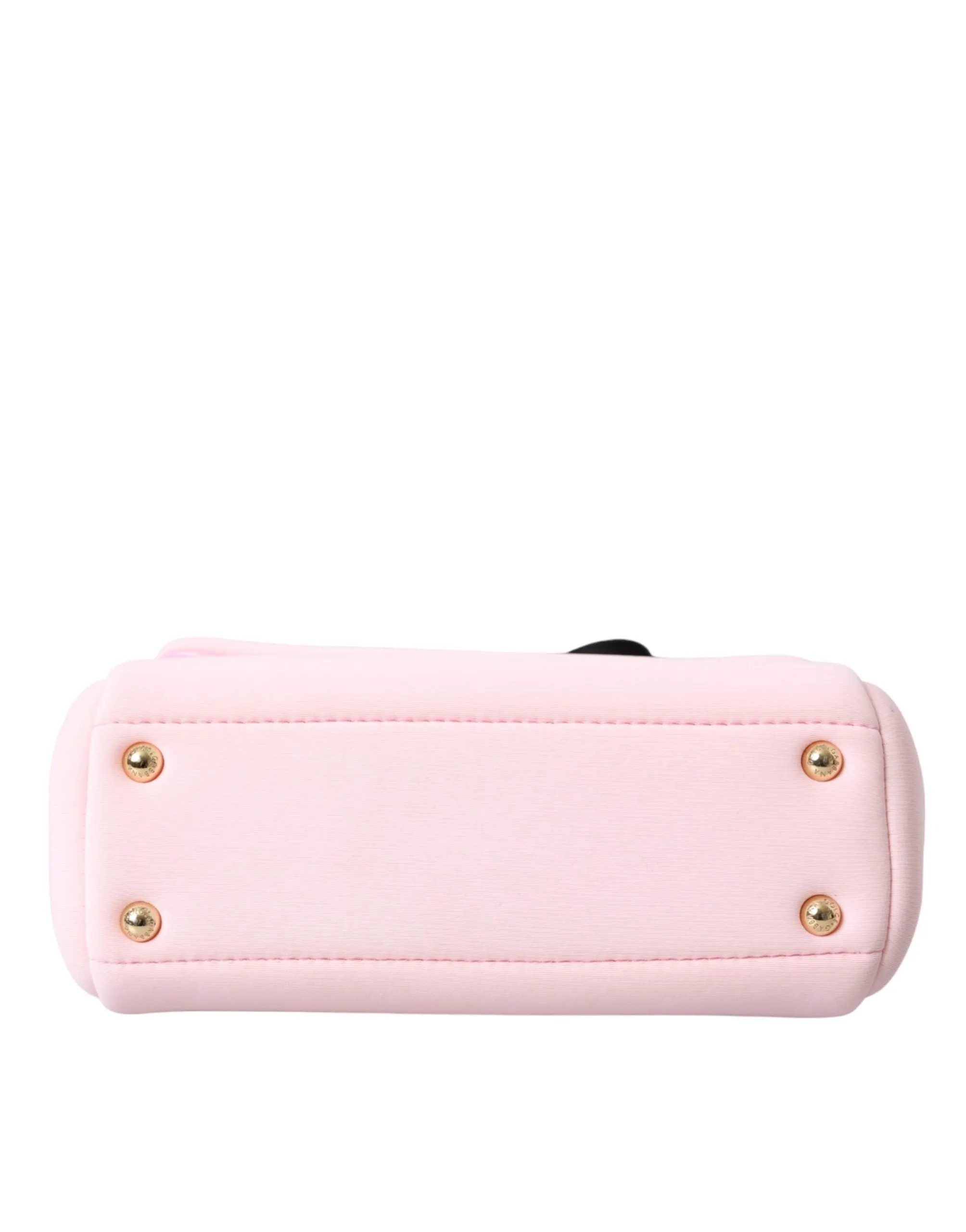 Dolce & Gabbana Pink SICILY Neoprene Top Handle Shoulder Satchel Bag